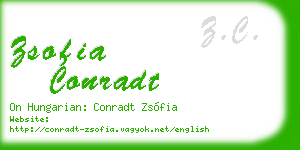 zsofia conradt business card