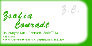 zsofia conradt business card